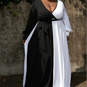 Boutique 115 Hey Miss Color Block Maxi Dress Size 2XL